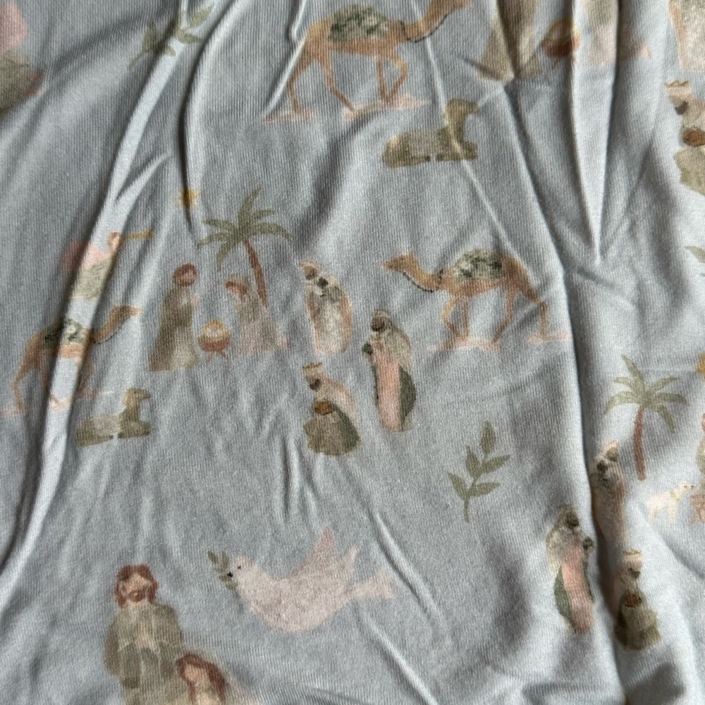 Love and Grow Christmas Nativity Pajamas Unisex Girls Bamboo size 10 - Picture 5 of 5
